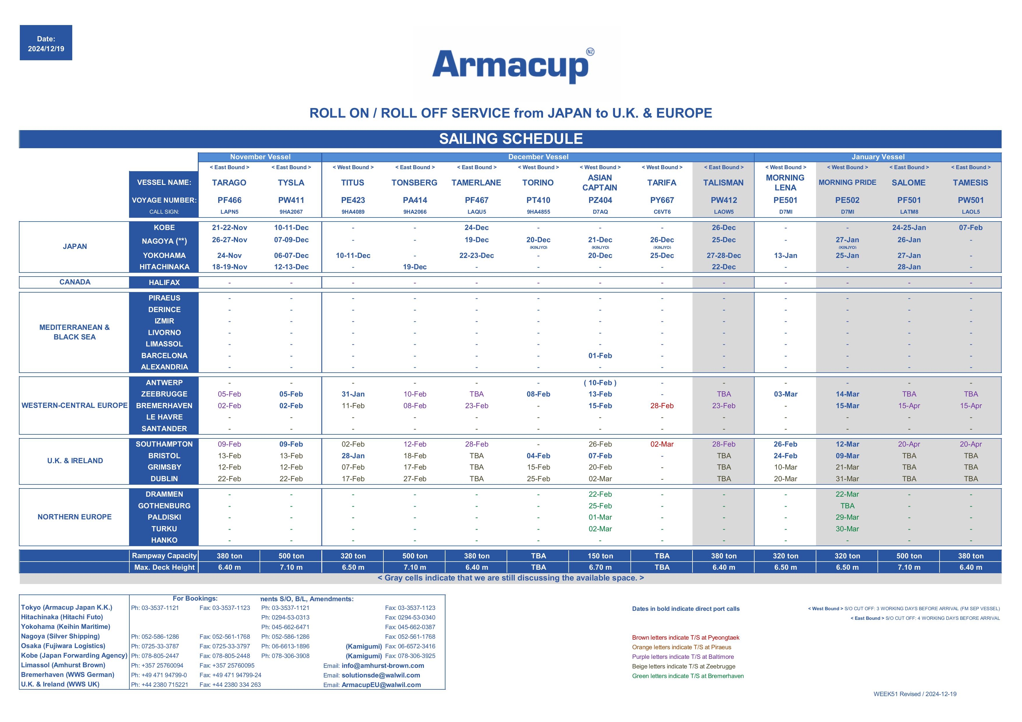 SailingScheduleEurope2024.12.19