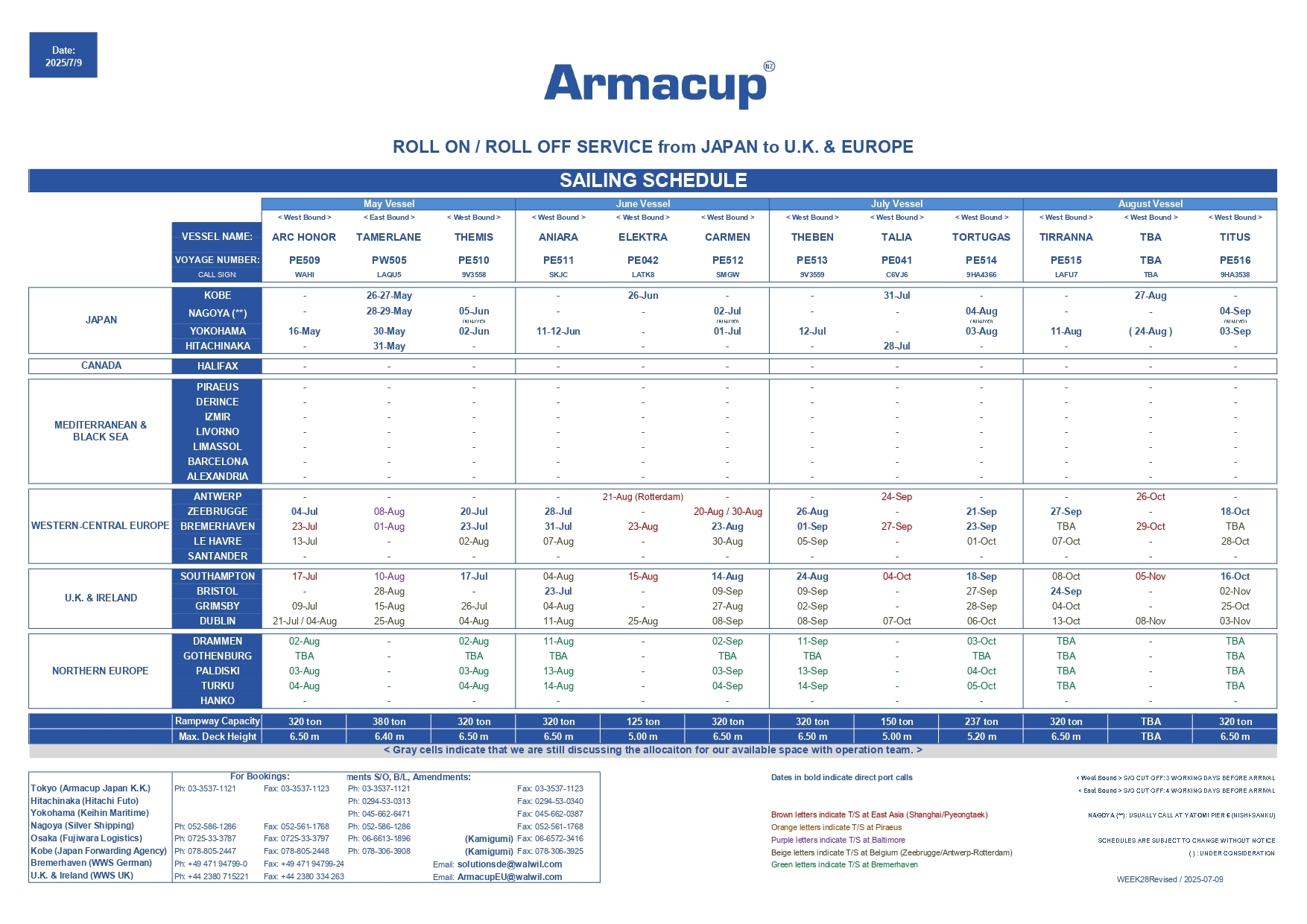SailingScheduleEurope2025.07.09