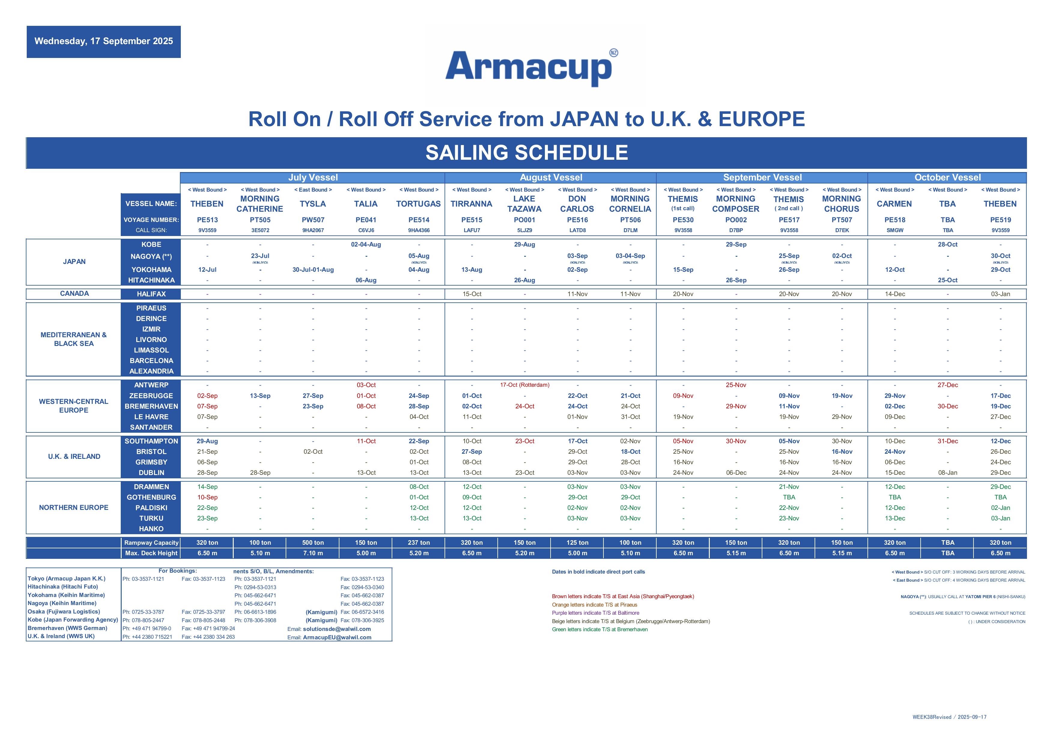 SailingScheduleEurope2025.09.17